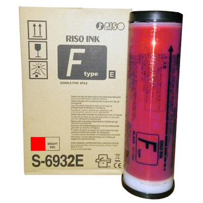 Краска Riso Ink Type F S-6932E (bright red), 1000 мл