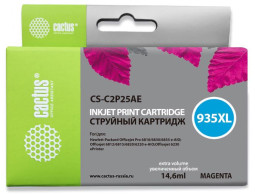Картридж струйный Cactus CS-C2P25AE №935XL пурпурный (14,6 мл) для HP DJ Pro 6230/6830