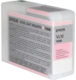 Картридж Epson T580B (vivid light magenta) 80 мл