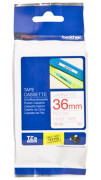 Brother белая плёнка для наклеек с красным шрифтом, 36 мм x 8 м