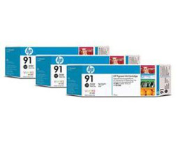 Картридж HP 91 комплект (photo black) 3шт x 775мл