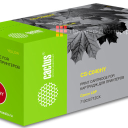 Картридж лазерный Cactus CS-C040HY желтый (10000стр.) для Canon LBP 710CX/712CX I-Sensys