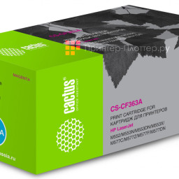 Картридж лазерный Cactus CS-CF363A пурпурный (5000 стр.) для HP CLJ M552dn/M553dnM553N/M553x