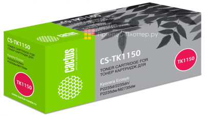 Картридж лазерный Cactus CS-TK1150 черный (3000 стр.) для Kyocera Ecosys P2235d/P2235dn/P2235dw/M2735dw