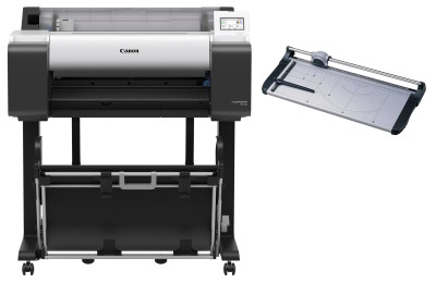 Базовый комплект для печати и обрезки чертежей Canon imagePROGRAF TM-255 (плоттер, резак KW-Trio 3020)