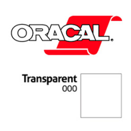 Пленка Oracal 641M F000 (прозрачный), 75мкм, 1000мм (1 п.м.)