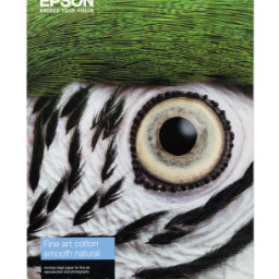 Бумага с покрытием Epson Fine Art Cotton Smooth Natura, матовая, A3+ (329 x 483 мм), 300 г/кв.м (25 листов)