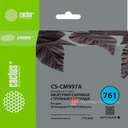 Картридж Cactus Cartridge CS-CM997A для HP DesignJet T7100, T7200 Production (matte black), 775 мл
