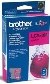 Картридж Brother LC-980M (magenta), 260 стр.