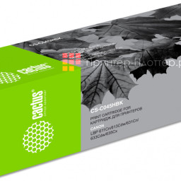 Картридж лазерный Cactus CS-C045HBK черный (2800стр.) для Canon LBP 611Cn/613Cdw/631Cn/633Cdw/635Cx