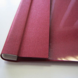 Обложки OPUS C-Bind SoftClear B, A4, 13 мм, мягкие, бордовые, 50 шт.