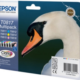 Картридж Epson T0817 комплект (BK,C,M,Y,LC,LM) 6шт