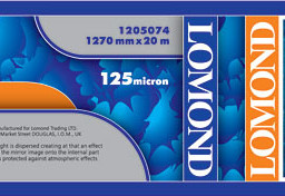 Пленка Lomond XL PET Backlit P Film, глянцевая, 125 мкм, 1270 мм, 20 м