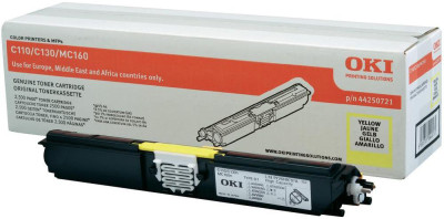 Тонер-картридж OKI TONER-Y-C110/130/MC160-2.5K (yellow) (PP035967)