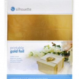 Silhouette золотистая самоклейщаяся бумага А4, 8 листов