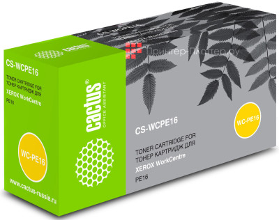 Картридж лазерный Cactus CS-WCPE16 113R00667 черный (3500 стр.) для Xerox WorkCentre PE16