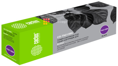 Картридж лазерный Cactus CS-TN213BK черный (1400стр.) для Brother HL 3230/DCP3550/MFC3770
