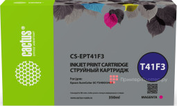 Картридж Cactus Cartridge CS-EPT41F3 для Epson SureColor SC-T3405, T5400M, T5405 (magenta), 350 мл