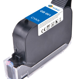 Картридж GandG GA-001C (cyan), 42 мл
