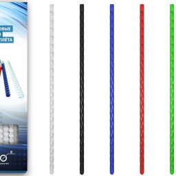 Пружины Bulros пластиковые, диаметр 8мм, черные, 100шт