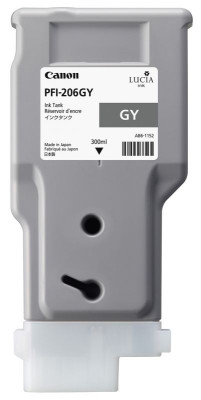 Картридж Canon PFI-206GY (gray) 300мл