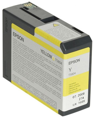 Картридж Epson T5804 (yellow) 80 мл