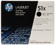 Тонер-картридж HP 51X (black) набор, 2 шт. x 13000 стр.