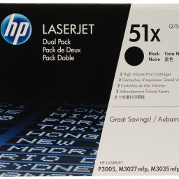 Тонер-картридж HP 51X (black) набор, 2 шт. x 13000 стр.