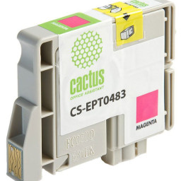 Картридж струйный Cactus CS-EPT0483 пурпурный (14.4мл) для Epson Stylus Photo R200/R220/R300/R320/R340/RX500/RX600/RX620/RX640