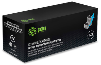 Картридж лазерный Cactus CS-Q2612X-MPS черный (3000 стр.) для HP LJ 1010/1012/1015/1018/1020