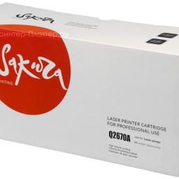 Тонер-картридж SAKURA Q2670A для HP Color LaserJet 3500/3350/3700 (black), 6000 стр. (PP052051)