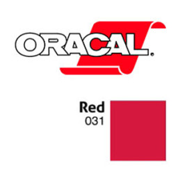 Пленка Oracal 641G F031 (красный), 75мкм, 1000мм (1 п.м.)