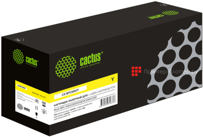 Тонер-картридж Cactus Toner CS-MPC6003Y для Ricoh MP (yellow), 22500 стр.