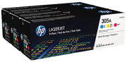 Тонер-картридж HP 305a (cyan, magenta, yellow) Tri-pack набор, 3 шт x 2600 стр