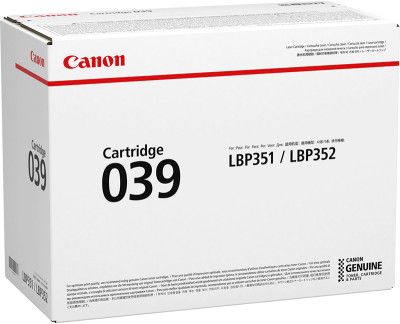 Тонер-картридж Canon Cartridge 039 (black), 11000 стр. (PP027358)