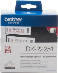 Brother бумажная клеящаяся лента DK22251, 62 мм x 15,24 м