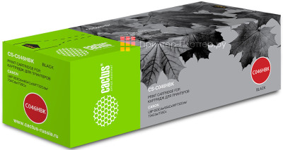 Картридж лазерный Cactus CS-C046HBK черный (6300стр.) для Canon LBP 653Cdw/654Cx/MF732Cdw/734Cdw/735Cx