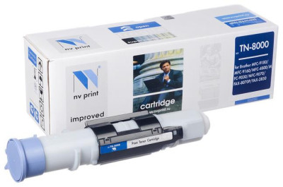 Картридж NVP совместимый NV-TN-8000 для Brother FAX-2850/ FAX-8070P FAX-8070/ MFC-4800/ MFC-9030/ MFC-9070/ MFC-9160/ MFC-9180 Печать 2200 страниц страниц в соответствии с ISO/IEC19752 (2200k)