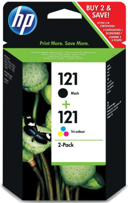 Картридж HP 121 (black, color) набор, 2 шт