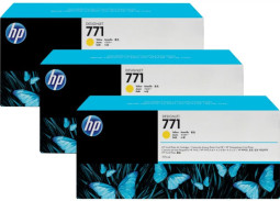 Картридж HP 771 (yellow) комплект, 3 шт. x 775 мл