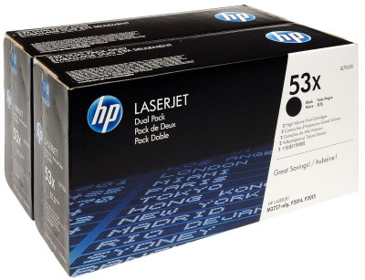 Тонер-картридж HP 53X (black) набор, 2 шт. x 7000 стр.