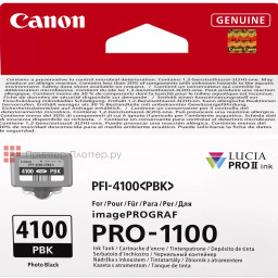 Картридж Canon Ink Tank PFI-4100PBK (photo black), 80 мл
