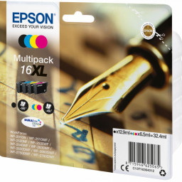 Картридж повышенной емкости Epson 16XL комлект (C,M,Y,K) 4шт. 32,4 мл