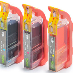 Картридж струйный Cactus CS-CLI426C/M/Y голубой/пурпурный/желтый набор (25.2мл) для Canon MG5140/5240/6140/8140/MX884