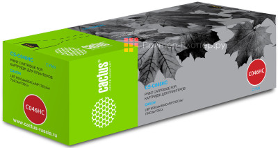 Картридж лазерный Cactus CS-C046HC голубой (5000стр.) для Canon LBP 653Cdw/654Cx/MF732Cdw/734Cdw/735Cx