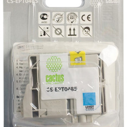 Картридж струйный Cactus CS-EPT0485 светло-голубой (14.4мл) для Epson Stylus Photo R200/R220/R300/R320/R340/RX500/RX600/RX620/RX640