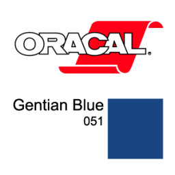 Пленка Oracal 8500 F051 (синий), 80мкм, 1000мм (1 п.м.)