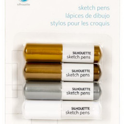 Silhouette комплект фломастеров металлик, 4 шт.