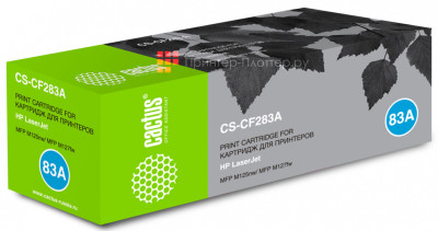 Картридж лазерный Cactus CS-CF283A черный (1500 стр.) для HP LJ Pro M125nw/M127fw