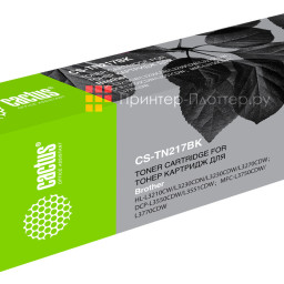 Картридж лазерный Cactus CS-TN217BK черный (3000стр.) для Brother HL3230/DCP3550/MFC3770
